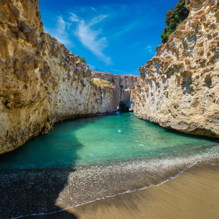 Papafragas beach in Milos